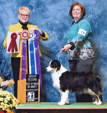 Fran and Ember win Group Second at Valparaiso Kennel Club