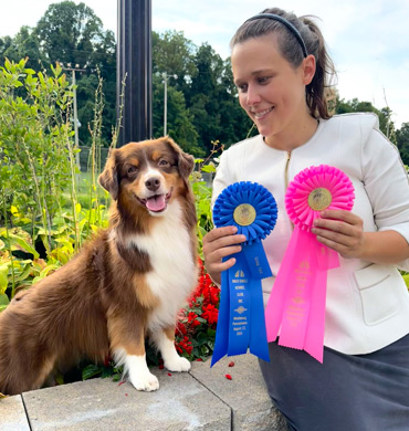 Leviosa and Taylor at the Bald Eagle Kennel Club