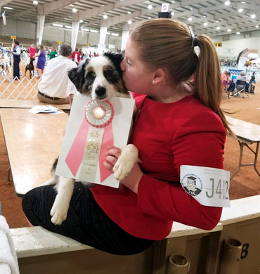Taylor and Peri win Reserve Best Junior at Decatur Kennel Club