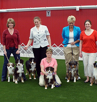 Xena with six of her pups