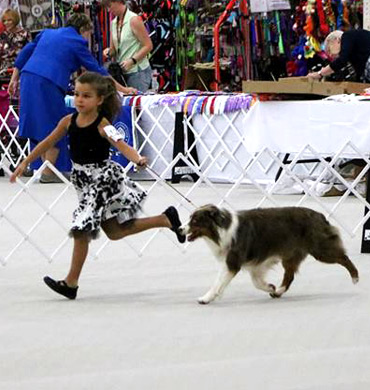 Addison and Pyro at the 2017 MASCUSA National Championship